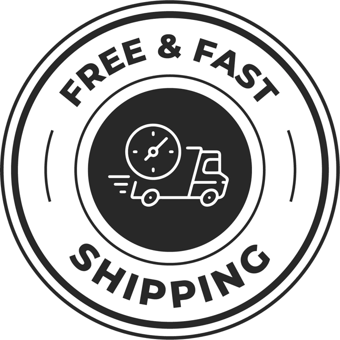 Free shipping badge for every Gumitide order